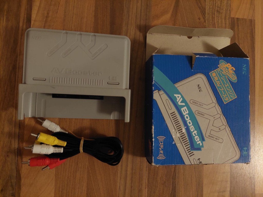 NEC PC Engine AV Booster Compleet, Computers en Software, Vintage Computers, Ophalen of Verzenden, NEC