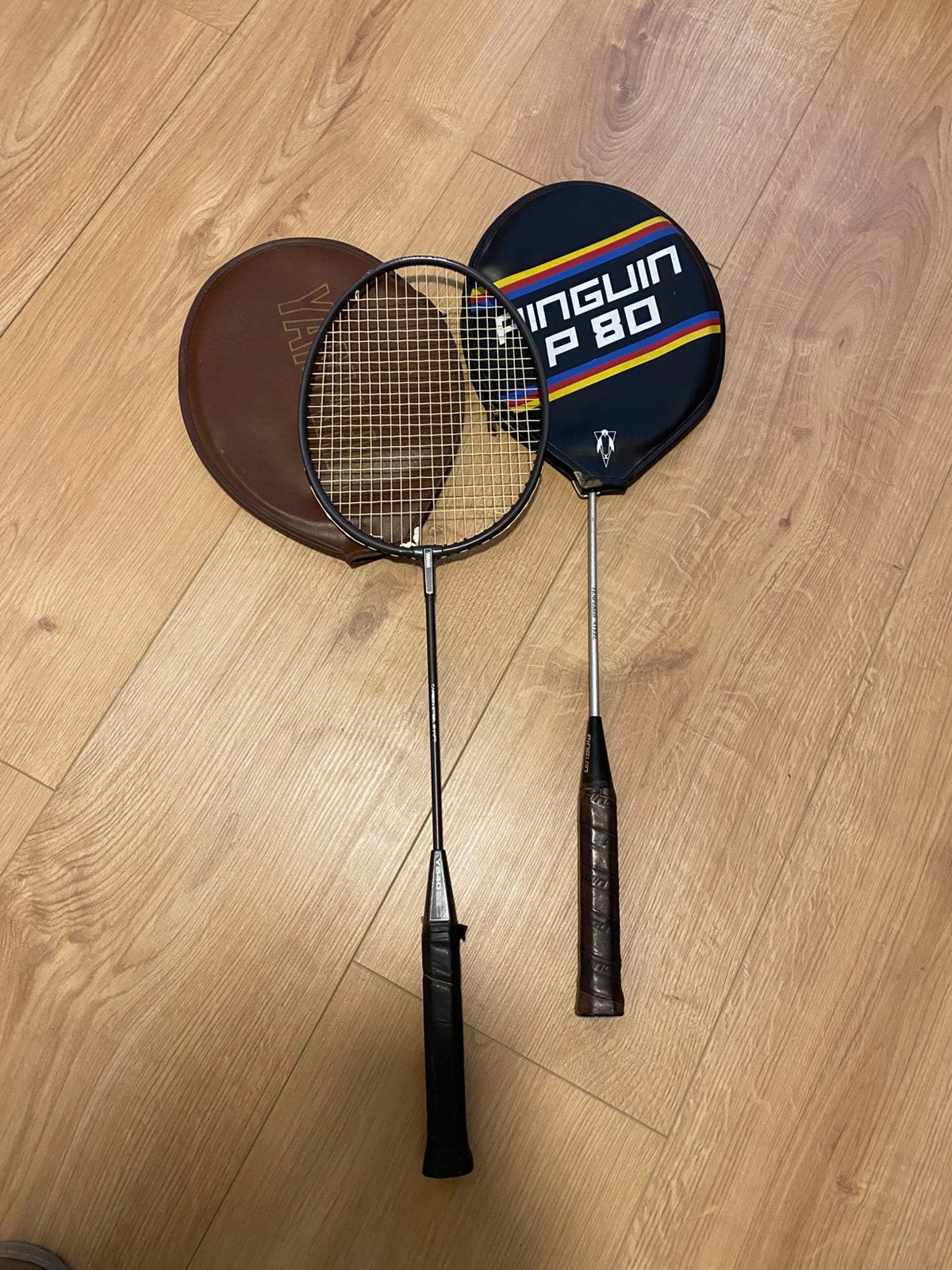 2 stuks rackets, Sport en Fitness, Badminton, Ophalen, Gebruikt, Racket(s)