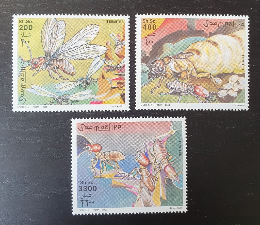 Somalie 2003 Termieten Yvert 870-872 postfris, Verzenden, Postfris, Dier of Natuur