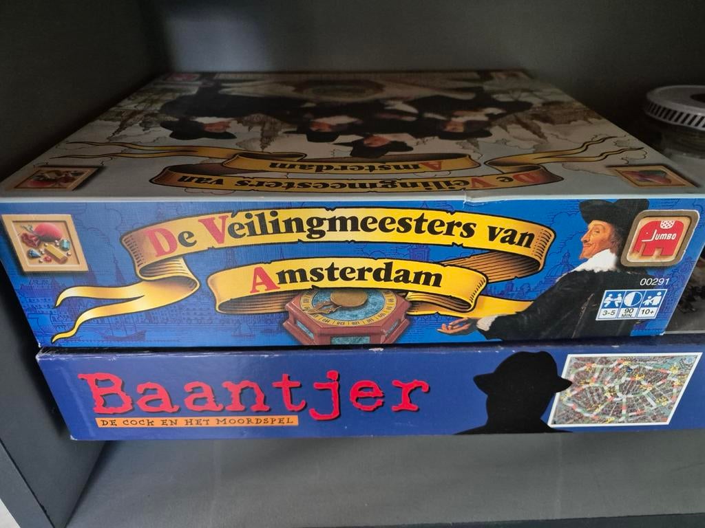 Spel De Veilingmeesters van Amsterdam, Hobby en Vrije tijd, Gezelschapsspellen | Bordspellen, Vijf spelers of meer, Ophalen, Gebruikt