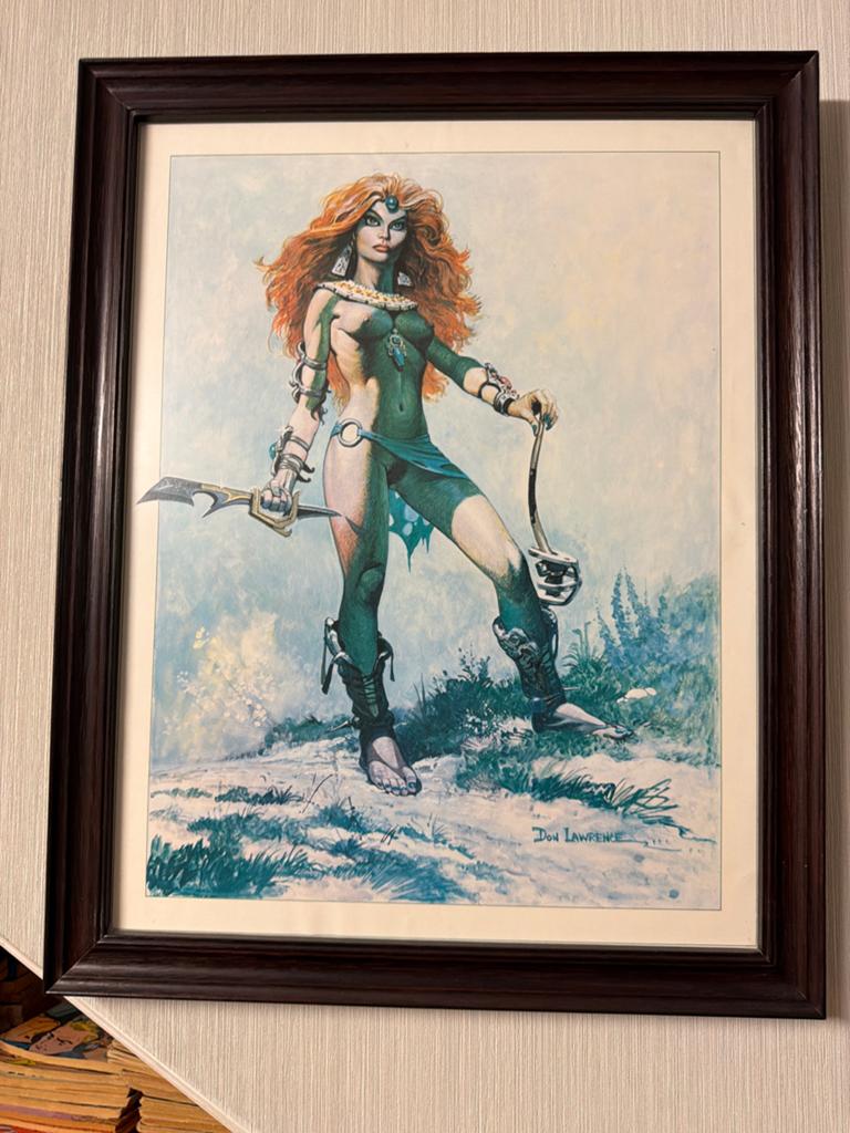 Ingelijste print van Don Lawrence, Eén stripboek, Ophalen of Verzenden, Zo goed als nieuw