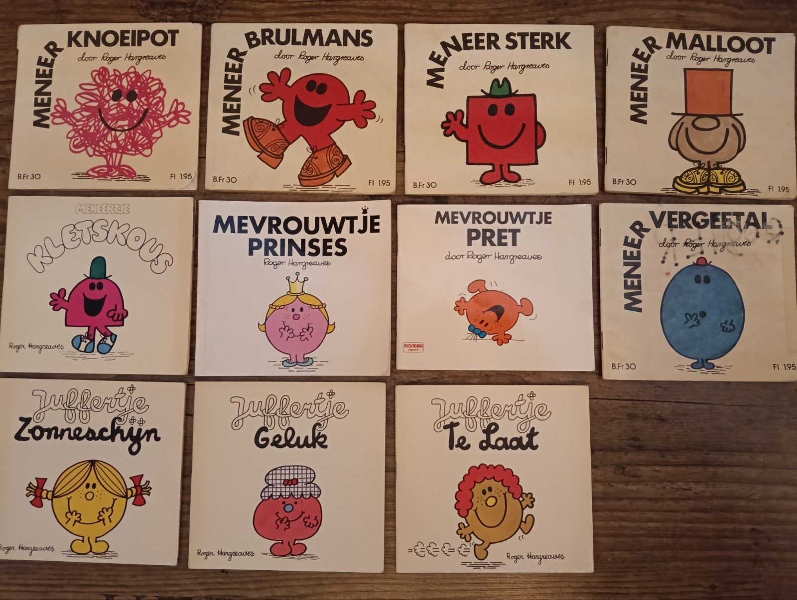 Meneer en Mevrouw boekjes - 11 stuks, Ophalen of Verzenden, Gelezen, Roger Hargreaves, 3 tot 4 jaar