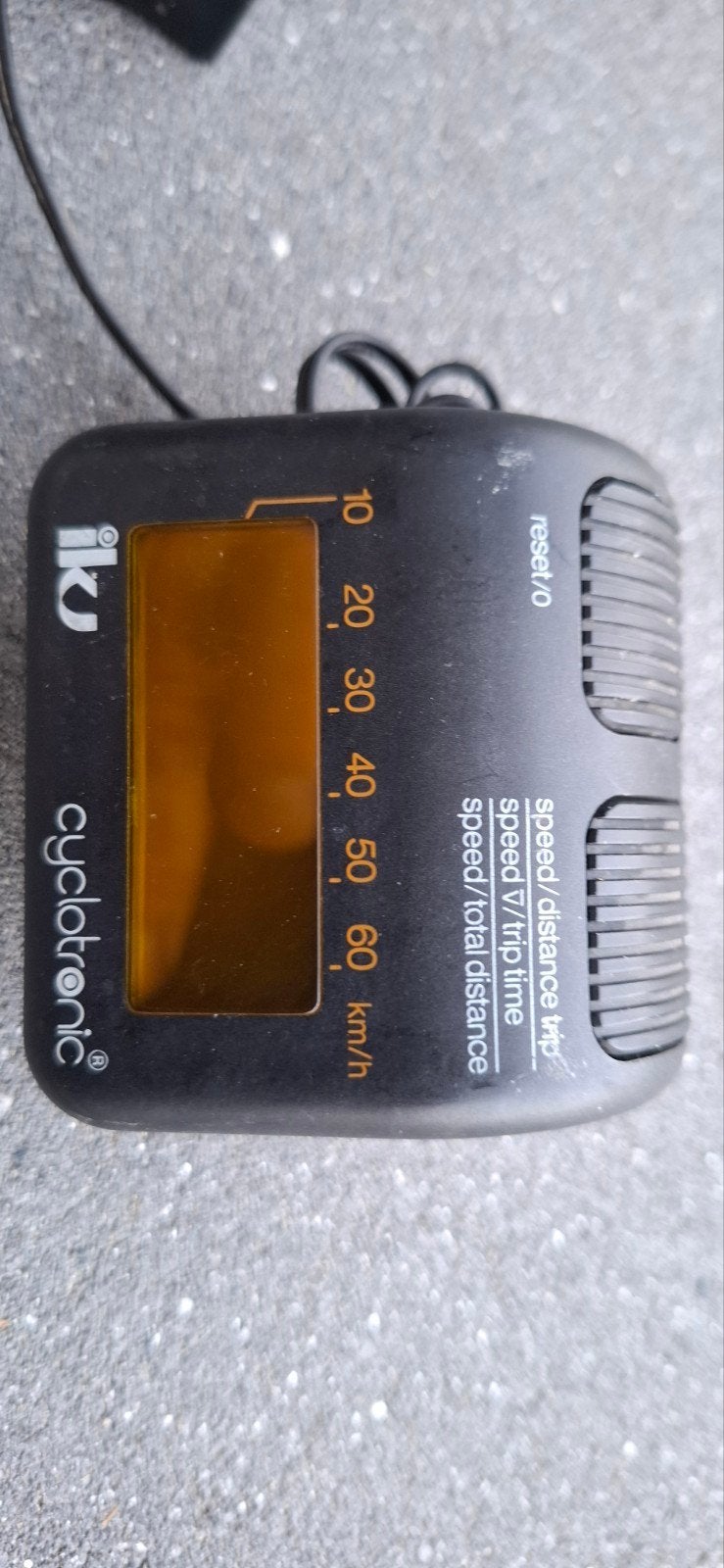 Iku Cyclotronic fietscomputer met sensorring, Fietsen en Brommers, Ophalen of Verzenden, Snelheidssensor, Gebruikt