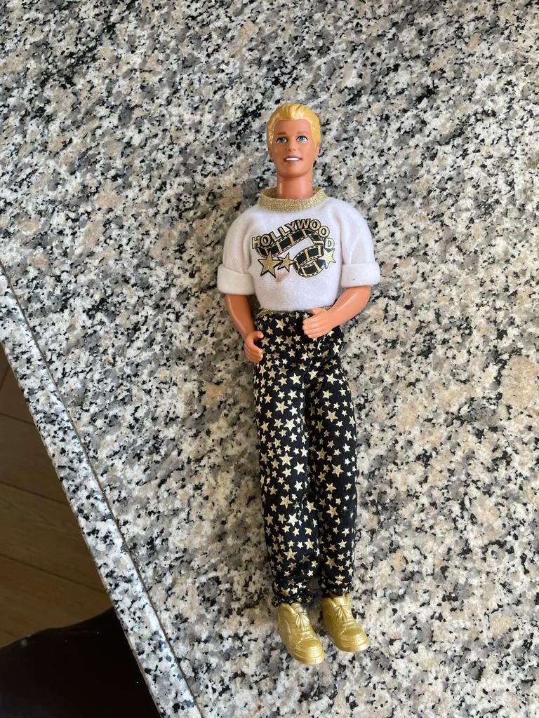 Vintage Ken pop (Mattel 1968) met Hollywood outfit, Ophalen, Gebruikt, Fashion Doll