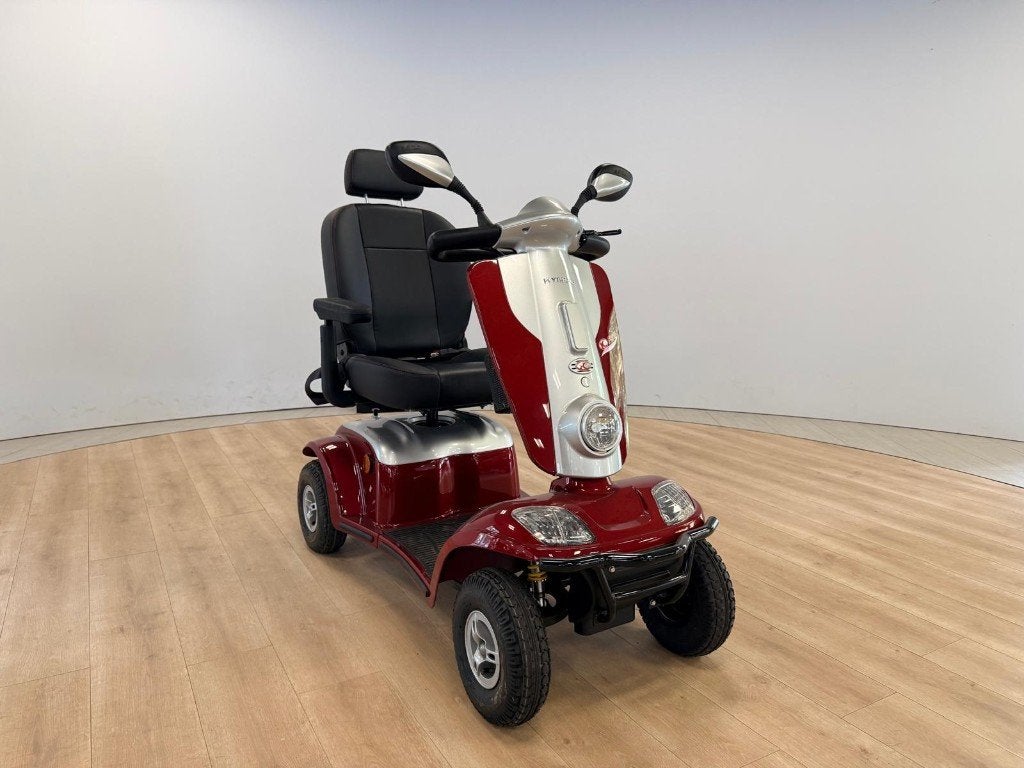 Scootmobiel | Kymco Midi XLS ForU | Rood, Ophalen, Kymco, Zo goed als nieuw, 16 km/u of meer
