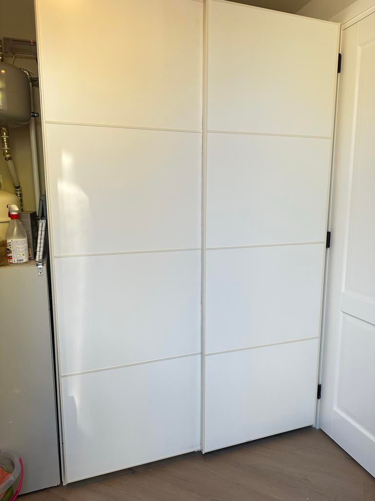 2x PAX kast schuifdeuren 76x236 cm, Ophalen, Gebruikt, 200 cm of meer, 50 tot 100 cm