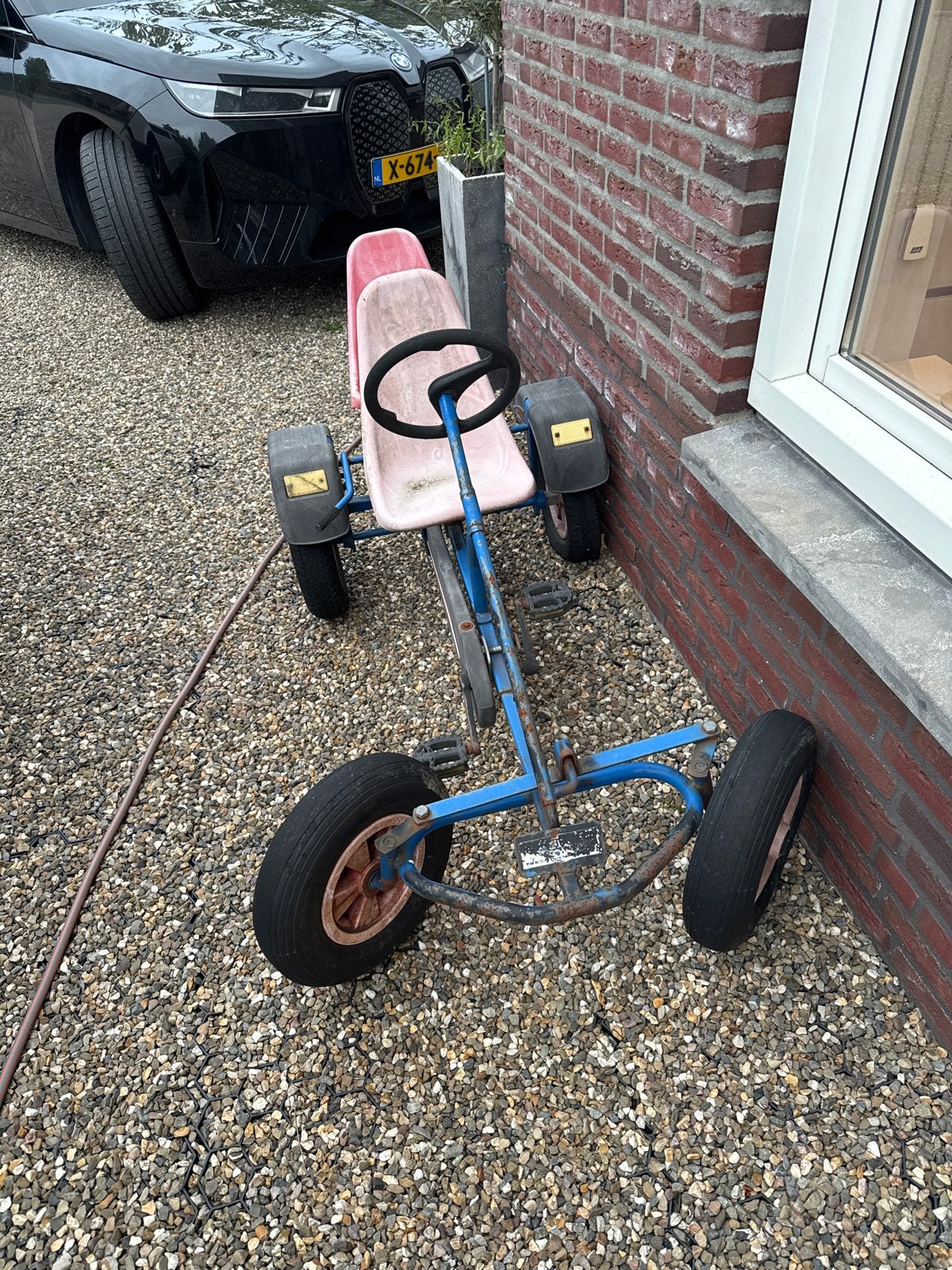 Oude skelter met duozit - Opknapper, Kinderen en Baby's, Ophalen, Gebruikt, Overige merken, Duozit