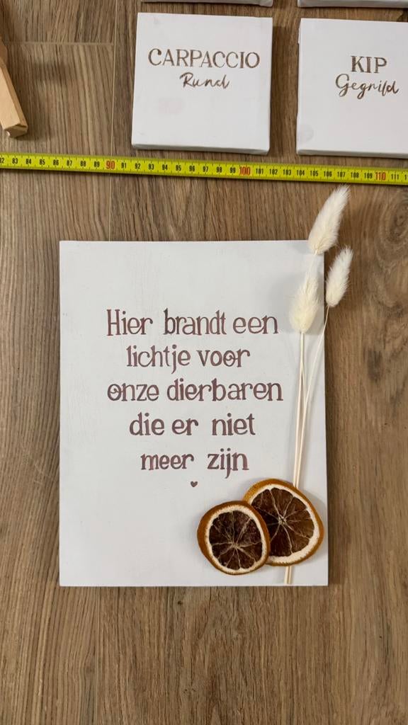 Bruiloft bordje, Ophalen, Zo goed als nieuw