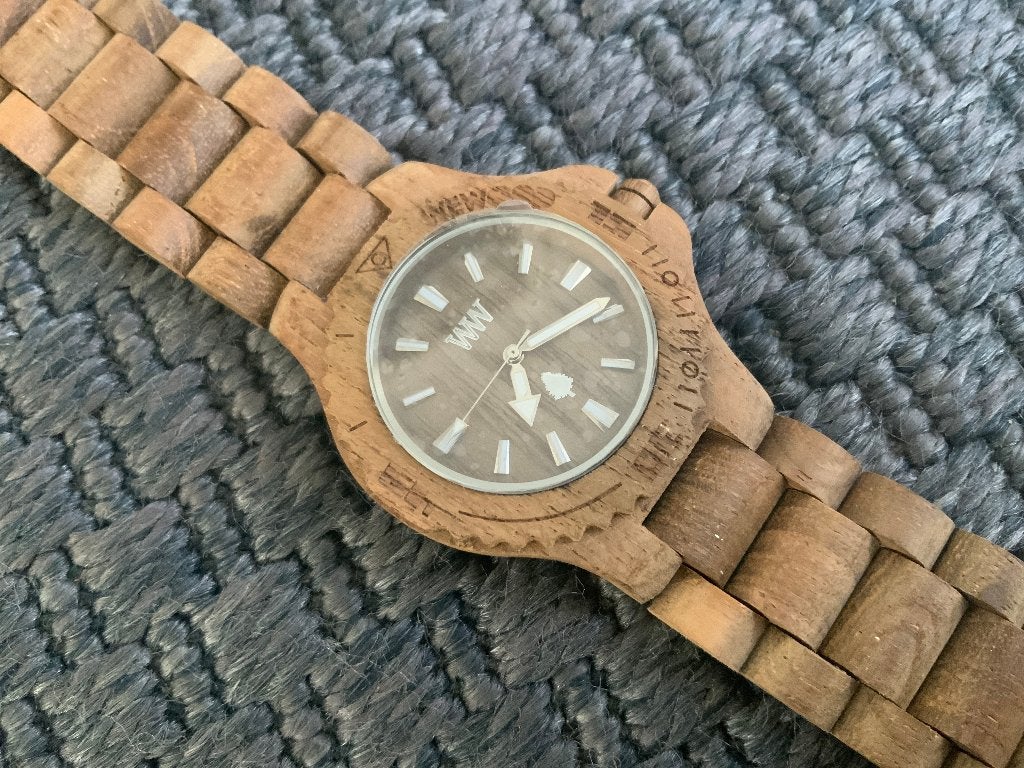 Nieuw - WeWood heren horloge van Hout, Ophalen of Verzenden, Nieuw, Zwart, Android