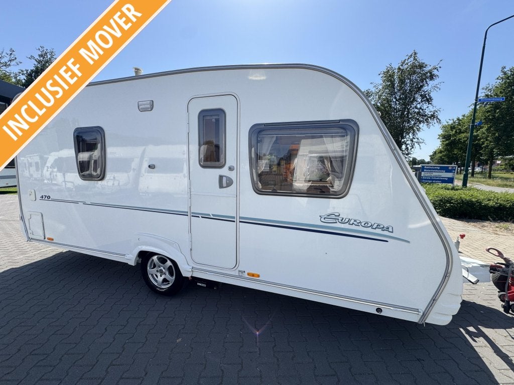 Sprite Europa 470 TF / voortent / mover, Caravans en Kamperen, Schokbreker, Bedrijf, Treinzit, Overige typen