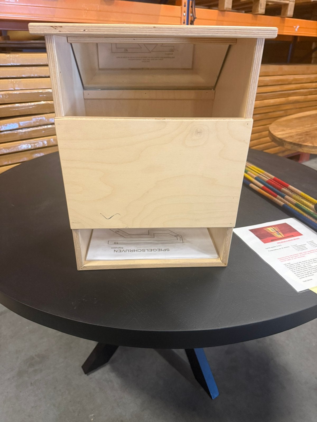 Oudhollandse spellen spiegel schrijven zgan, Hobby en Vrije tijd, Ophalen, Zo goed als nieuw, Overige