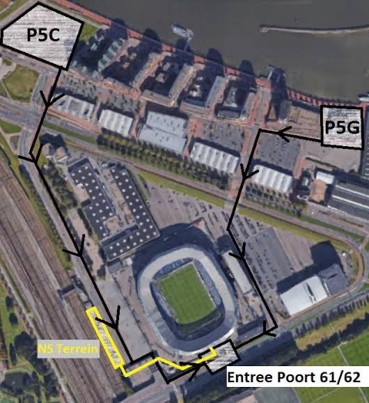 Parkeerticket Feyenoord - ADO 30 augustus P5C, Tickets en Kaartjes