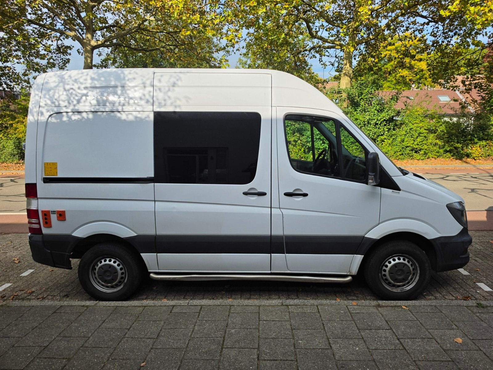 Mercedes-Benz Sprinter 210 2014 dealer onderhouden, Euro 5, Zwart, Wit, Diesel