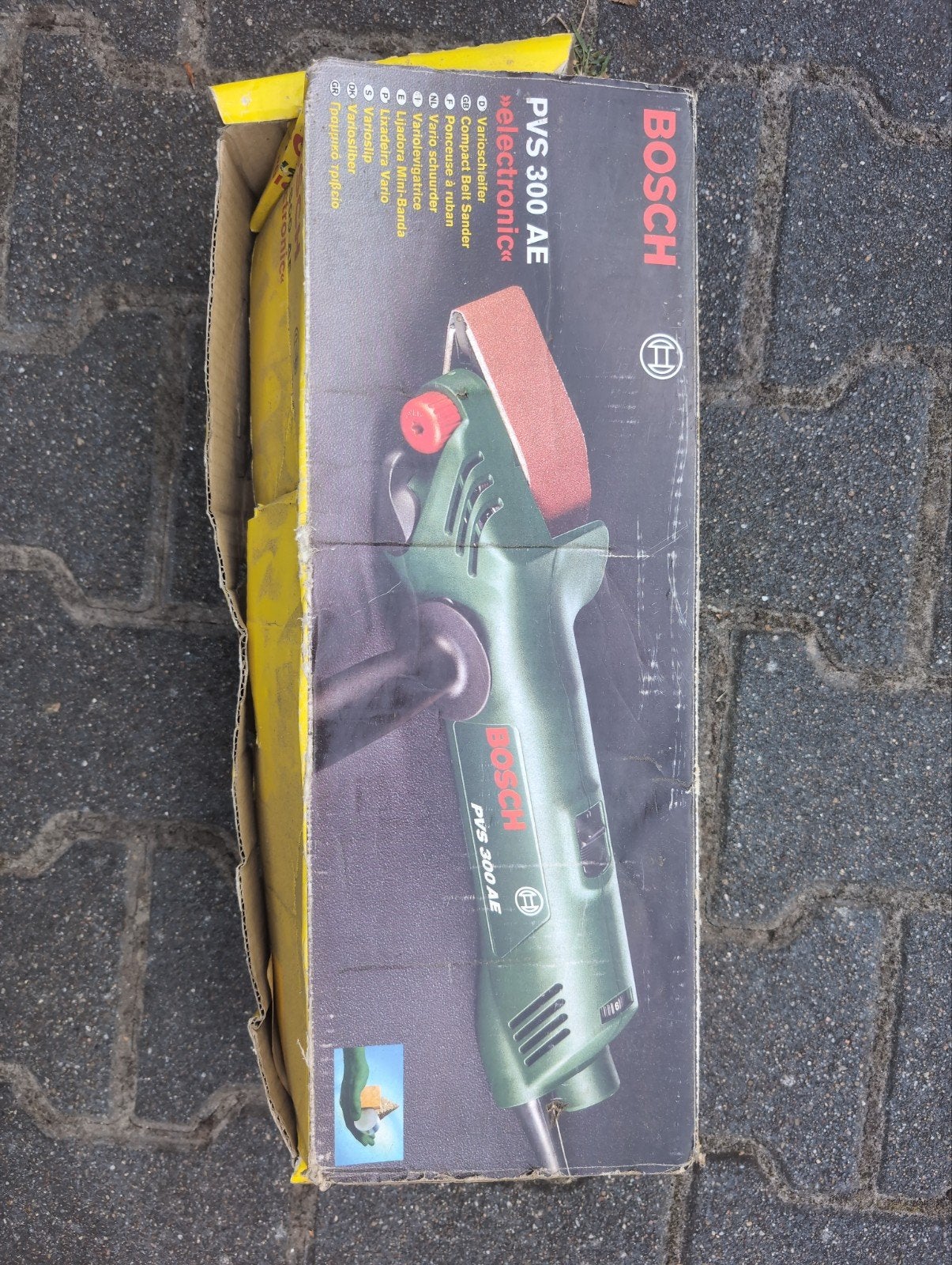 Bosch PVS 300 AE Bandschuurmachine - Zo goed als nieuw, Doe-het-zelf en Verbouw, Gereedschap | Schuurmachines, Ophalen, Zo goed als nieuw