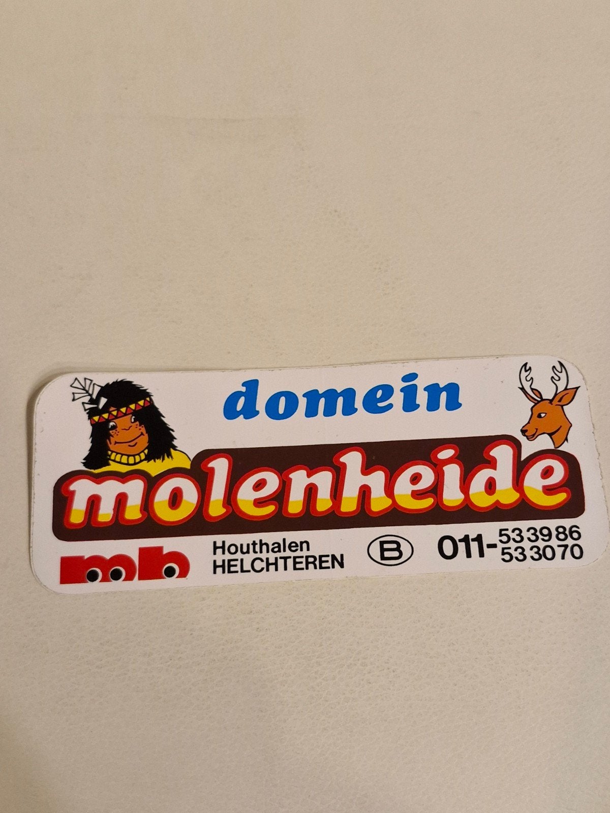269 Sticker Domein Molenheide, Ophalen of Verzenden