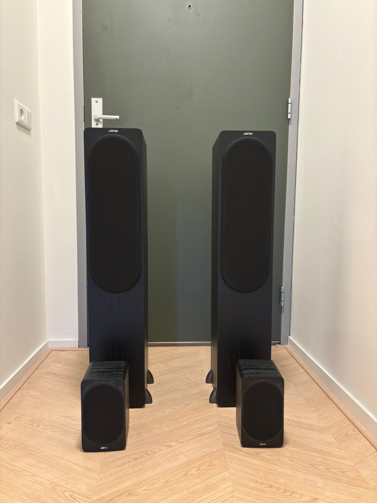 Jamo S426 HC3 5.0 surround speakers (set van 4), Ophalen, Zo goed als nieuw, 60 tot 120 watt, Jamo
