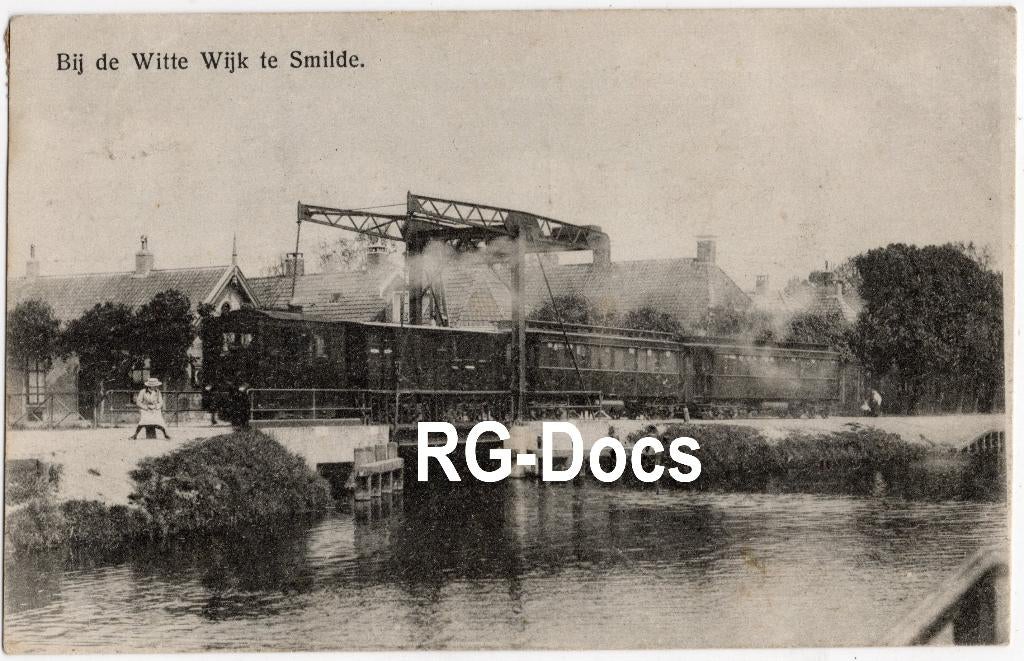 Ansichtkaart - Briefkaart Stoomtram Witte Wijk Smilde - 1918, Ophalen of Verzenden, Voor 1920, Gelopen, Drenthe