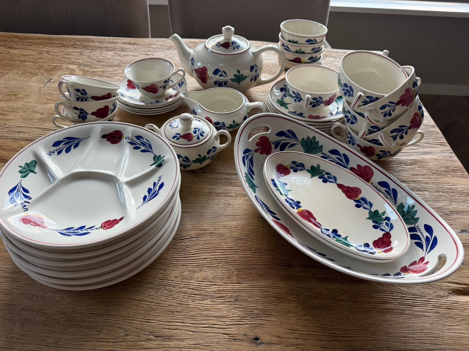 Boerenbond servies, Ophalen