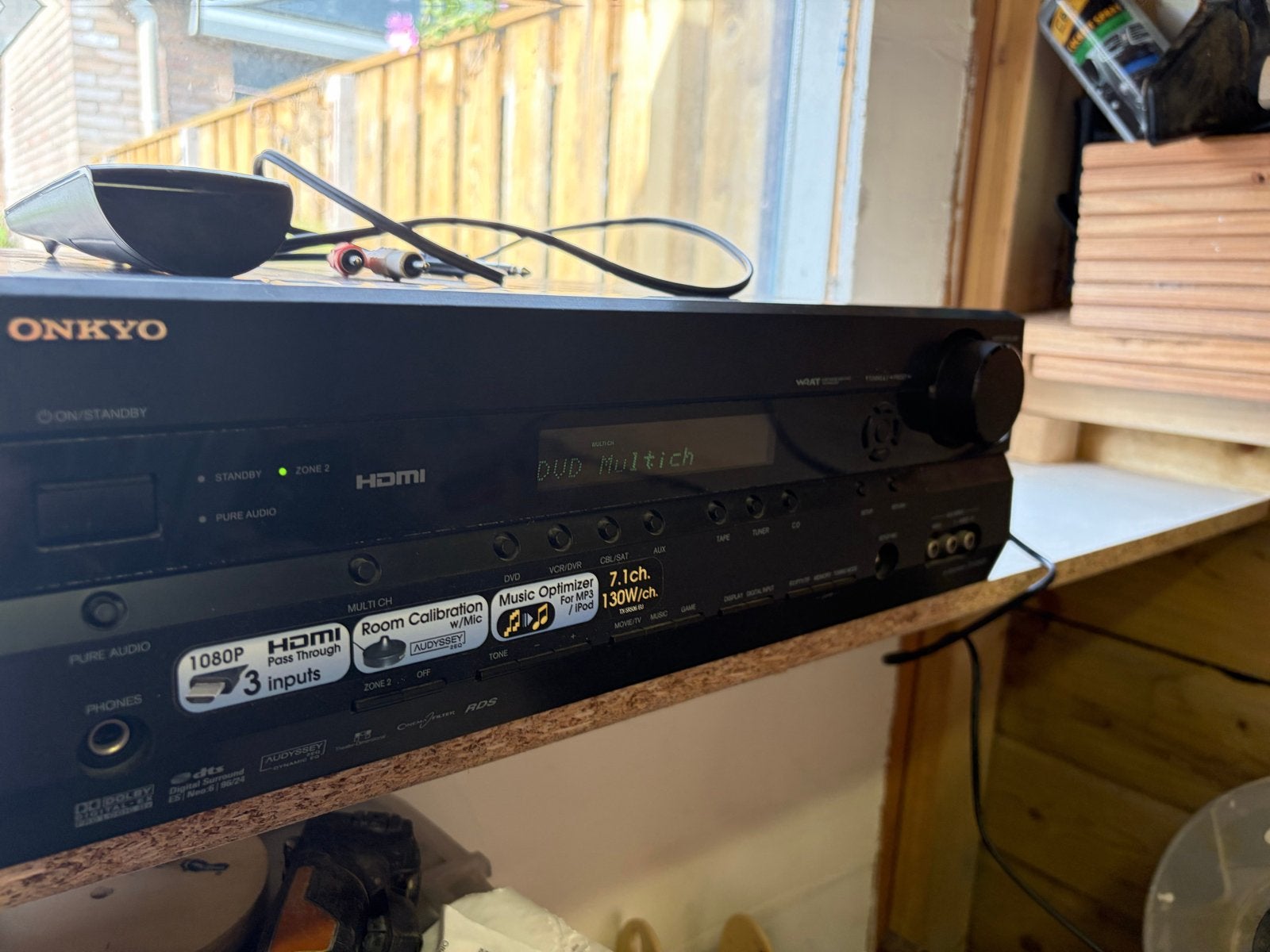 Onkyo TX-SR506 AV Receiver - 7.1ch, 130W/ch, Audio, Tv en Foto, Versterkers en Receivers, Gebruikt, Ophalen of Verzenden, 120 watt of meer
