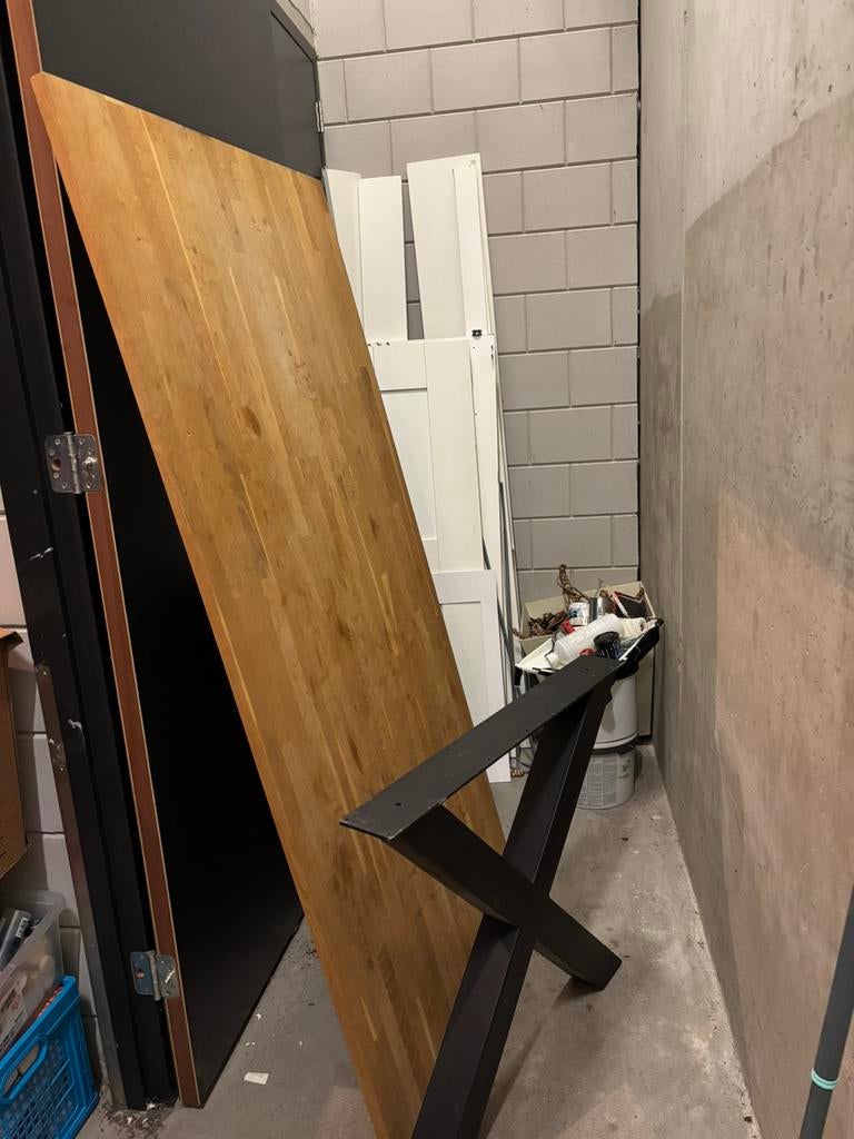 Tafel, Huis en Inrichting, Tafelonderdelen, Ophalen, Zo goed als nieuw, Rechthoekig, 50 tot 100 cm