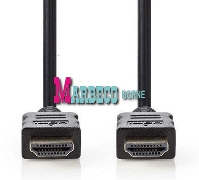 HDMI kabel 2 meter verguld,Gold High speed, 4K, 3D, Ethernet