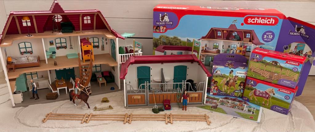 Complete en zeer nette Schleich set, Ophalen, Zo goed als nieuw, Meisje