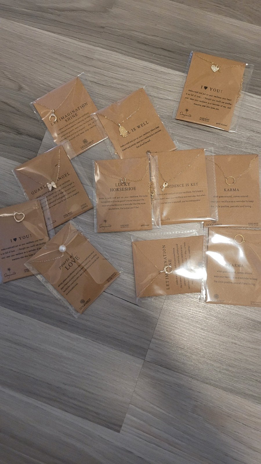 Dogeared kettingen met verschillende hangers, Nieuw, Ophalen of Verzenden, Goud, Overige materialen