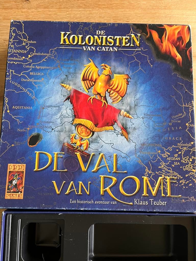Kolonisten van Catan Val van Rome compleet, Hobby en Vrije tijd, Gezelschapsspellen | Bordspellen, Ophalen of Verzenden, Zo goed als nieuw