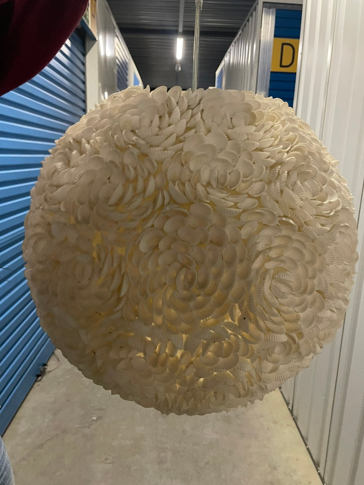Lamp schelpen, Huis en Inrichting, Lampen | Kroonluchters, Ophalen, Zo goed als nieuw