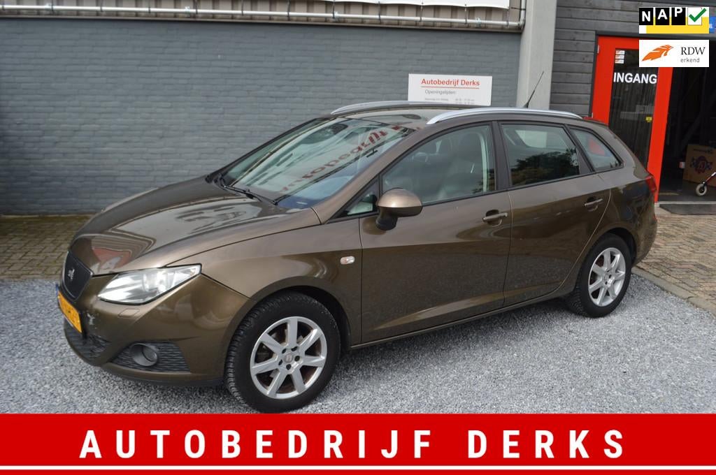 Seat Ibiza ST 1.2 TDI Style Airco Leer 5Drs Bj 2010 Stuurbek, Auto's, Seat, Voorwielaandrijving, Euro 5, Gebruikt, 1199 cc
