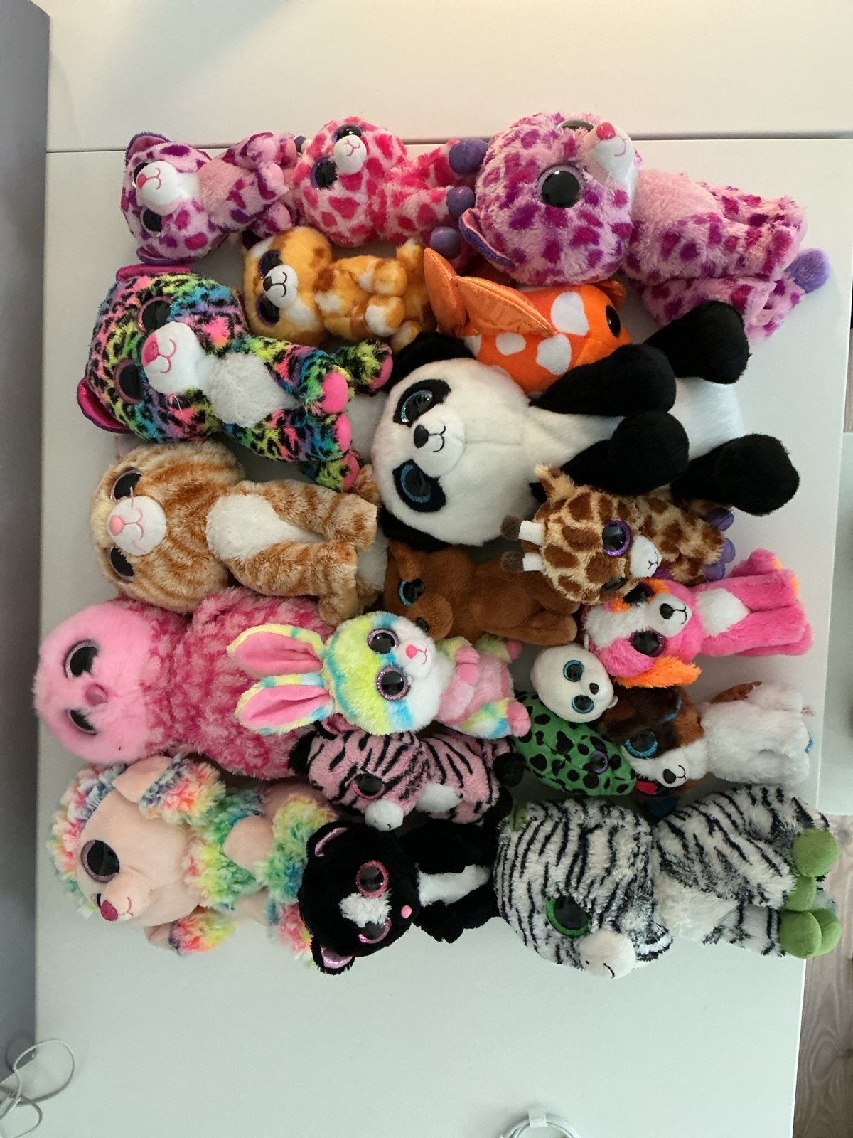 Grote collectie Ty Beanie Boo's knuffels, Meerkleurig, Klein (minder dan 20 cm), Ty, Hond