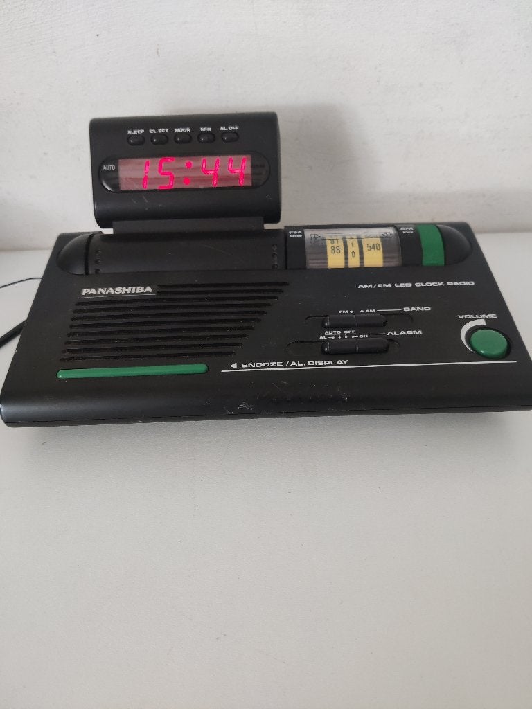 Panashiba retro space age bureauklok radio, Ophalen, Zo goed als nieuw, Overige typen