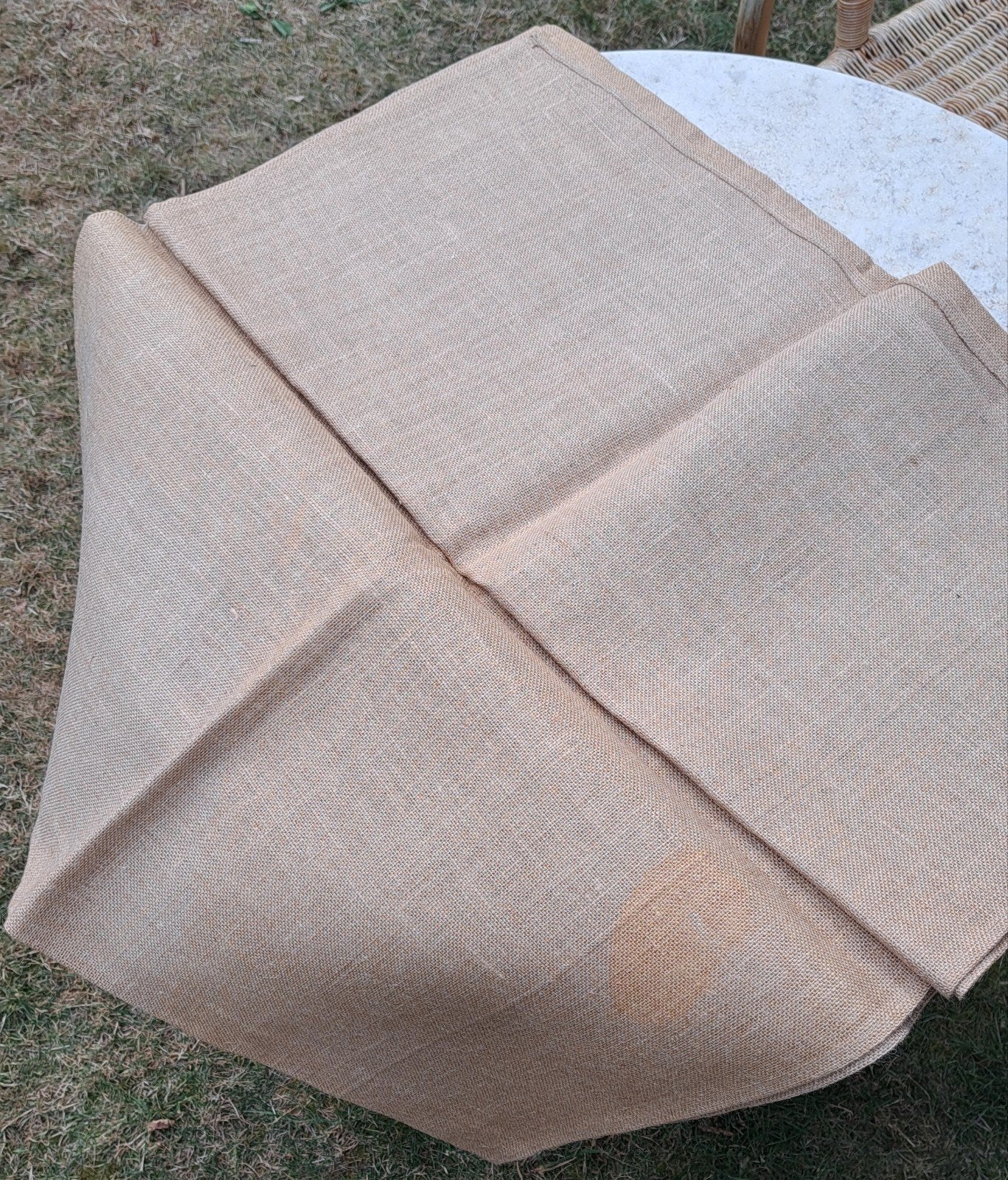 Vintage tafelkleed loper 100% jute 300x75 cm nooit gebruikt, 75 cm, Nieuw, 300 cm, Jute