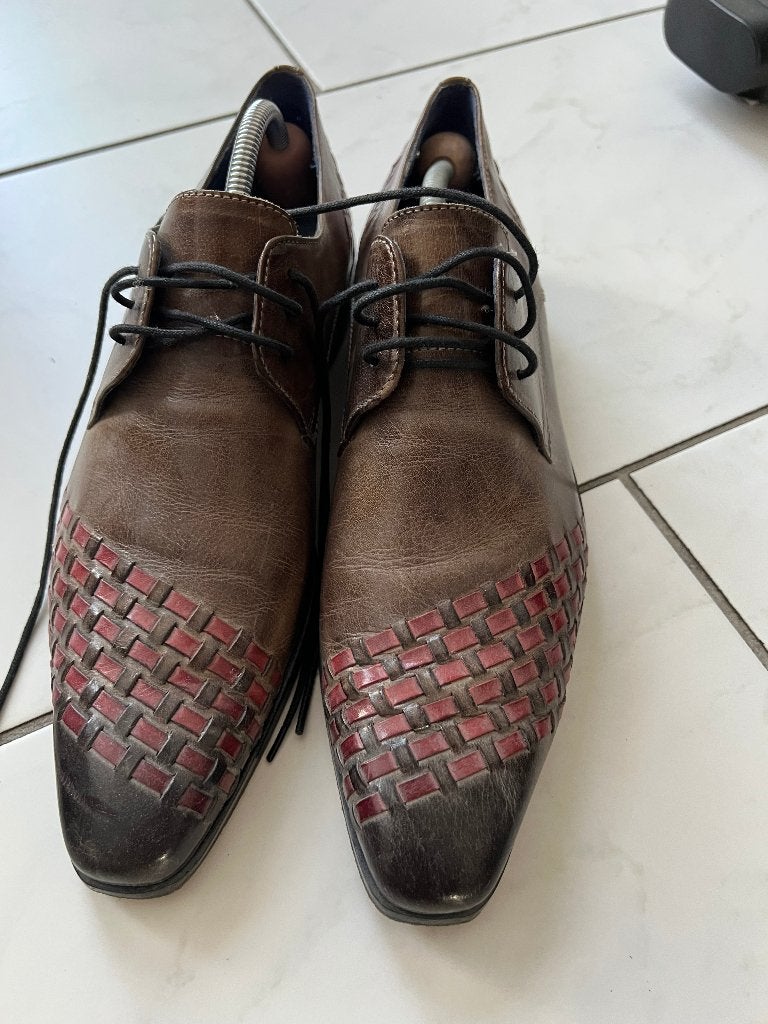 Melvin & Hamilton herenschoenen maat 41, Bruin, Ophalen of Verzenden, Gedragen, Veterschoenen