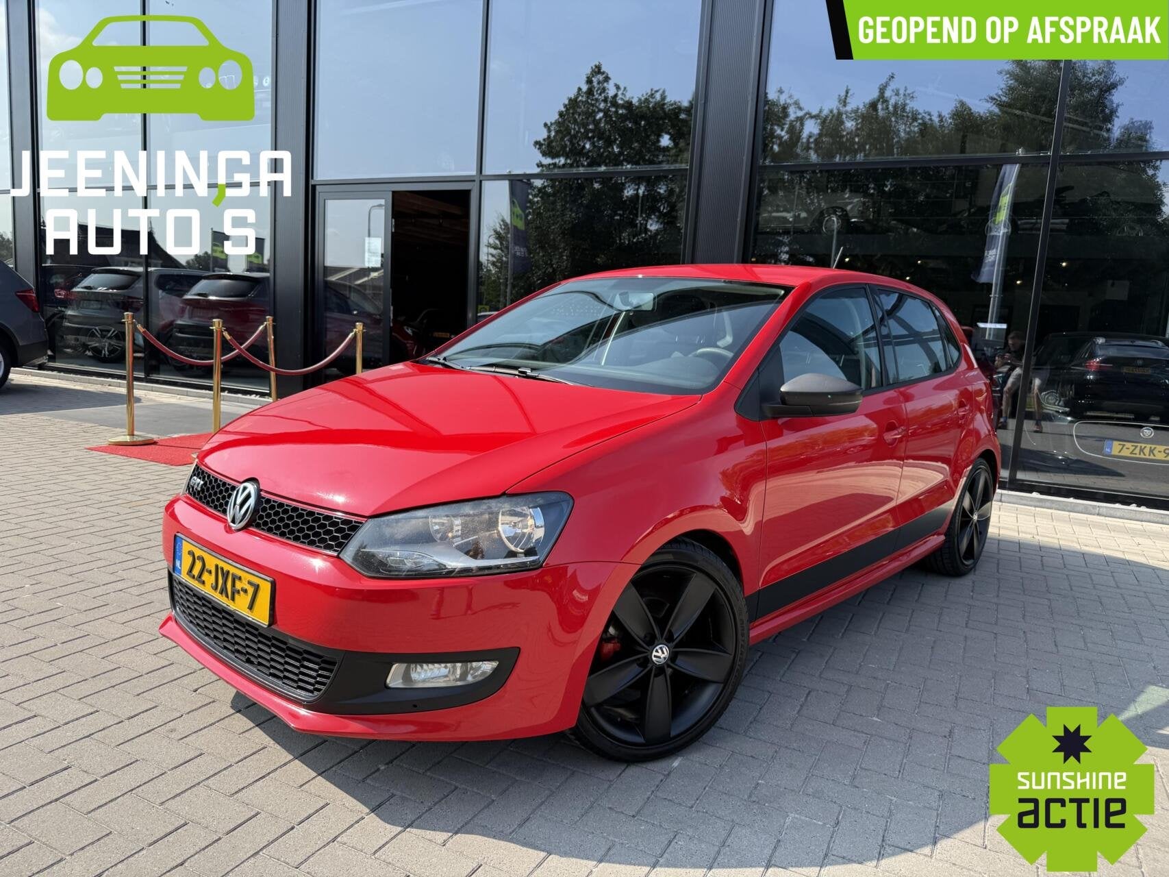 Volkswagen Polo 1.2-12V Trendline|17"lichtmetaal|Clima|GTI-l, Auto's, Voorwielaandrijving, Euro 5, Zwart, 1198 cc
