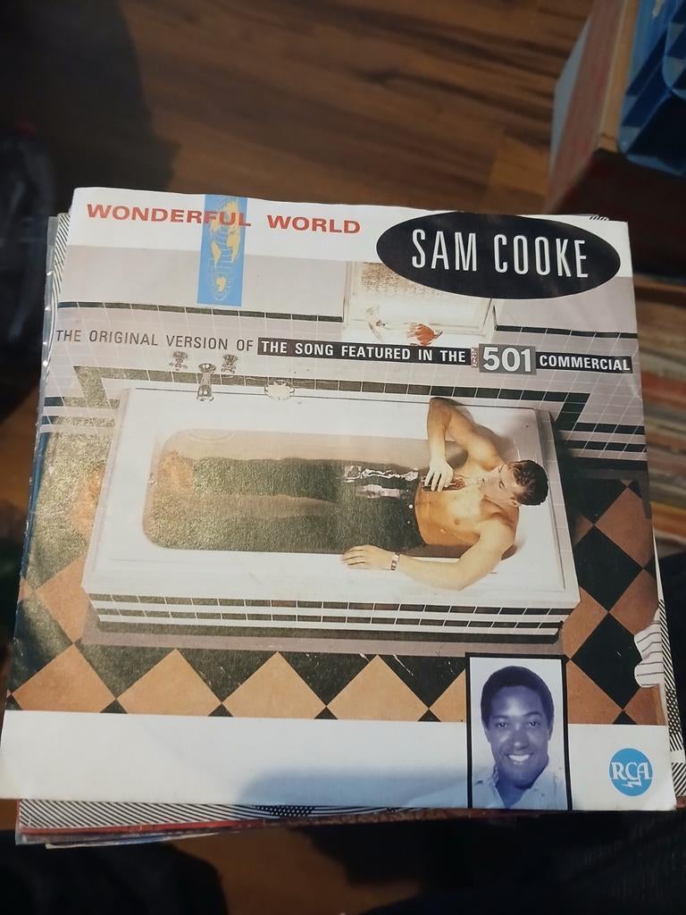 SAM COOKE wonderful word 1986 reclame levi's, Ophalen of Verzenden, Zo goed als nieuw, Pop