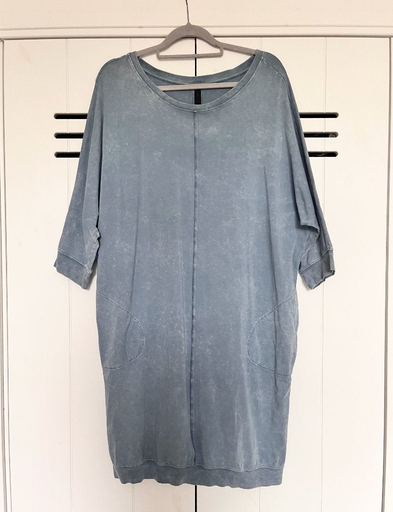 10DAYS Comfy oversized sweaterdress one size  M L XL XXL, Blauw, Maat 46/48 (XL) of groter, Ophalen of Verzenden, Zo goed als nieuw