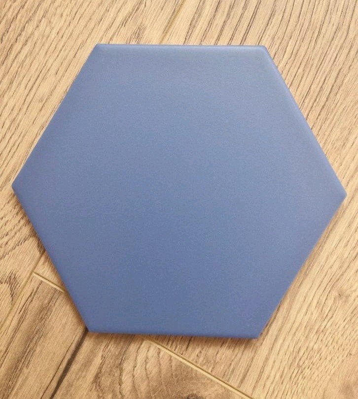 Owijs leuke mat blauwe hexagon tegels 15 x 17 cm 81 stuks, Ophalen, Nieuw, Minder dan 20 cm, Minder dan 20 cm