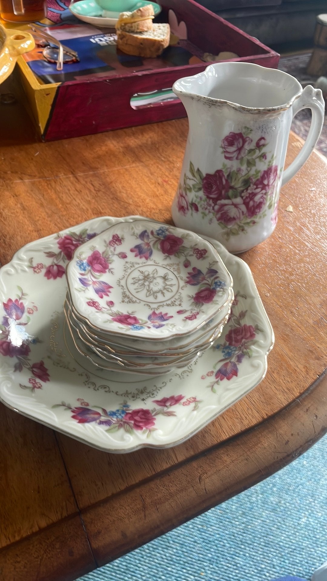Set petit fours, Ophalen of Verzenden, Overige stijlen, Bord(en)