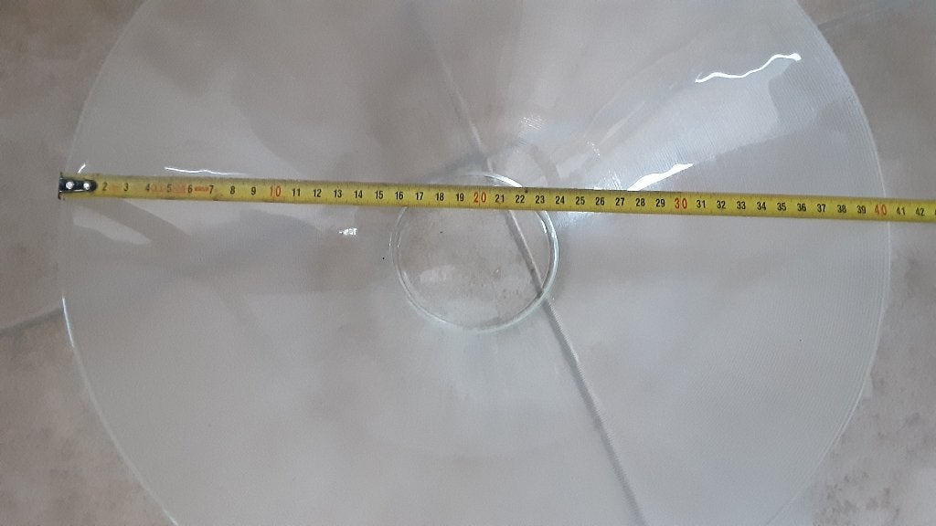 Heel handig Glazen schaal, Huis en Inrichting, Woonaccessoires | Schalen en Manden, Ophalen, Schaal, Rond, Glas