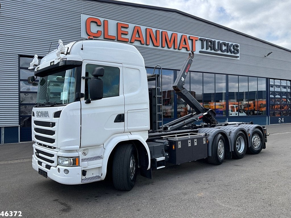Scania G 490 8x2 Multilift 24 Ton haakarmsysteem (bj 2017), Automaat, Euro 6, Scania, 2 stoelen
