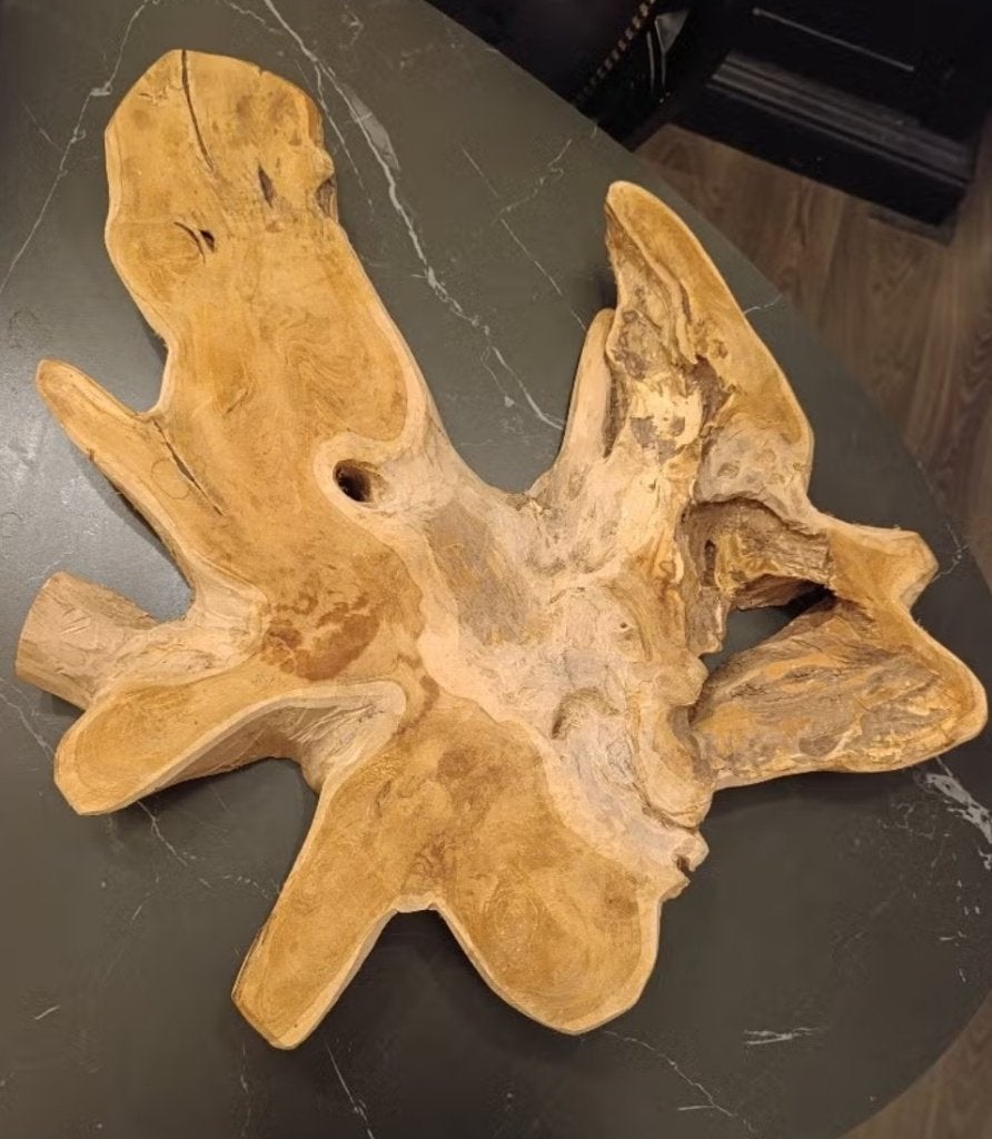 Houten design decoratie, Ophalen of Verzenden, Zo goed als nieuw, Bruin, Hout