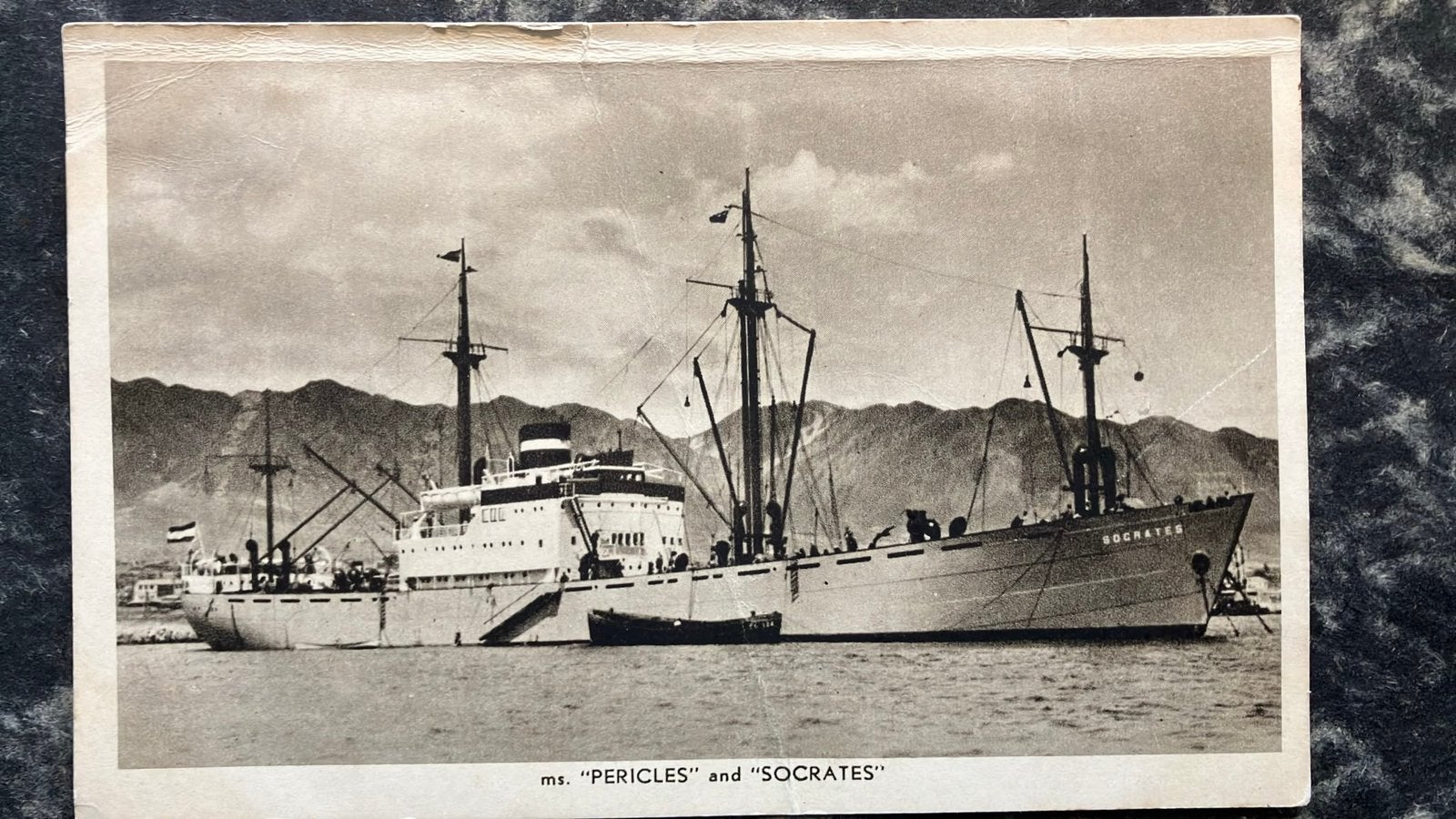 SOCRATES  1938 Zuid Amerika oude rederijkaart, Verzamelen, Scheepvaart, Ophalen of Verzenden, Zo goed als nieuw, Kaart, Foto of Prent