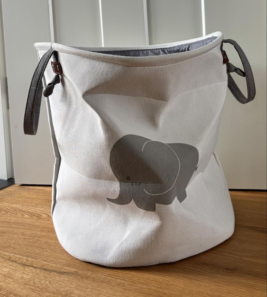 Opvouwbare wasmand met olifantenprint, Ophalen of Verzenden, Zo goed als nieuw