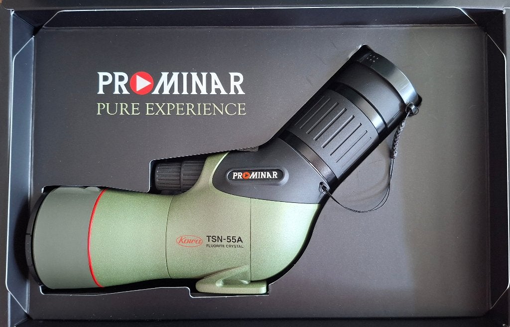Kowa TSN-55a spotting scope met statief, Ophalen, Lenzentelescoop (refractor), Met statief, Zo goed als nieuw