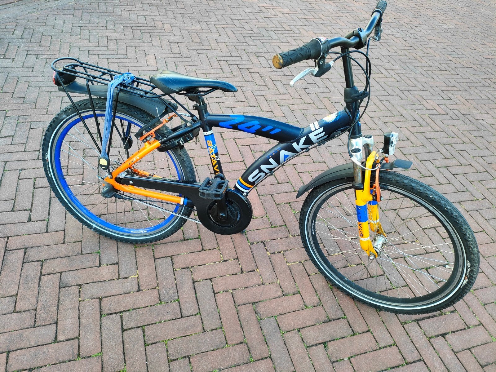 Batavus snake fiets 24 inch met 3 speed, Terugtraprem, 24 inch, Versnellingen, Ophalen of Verzenden