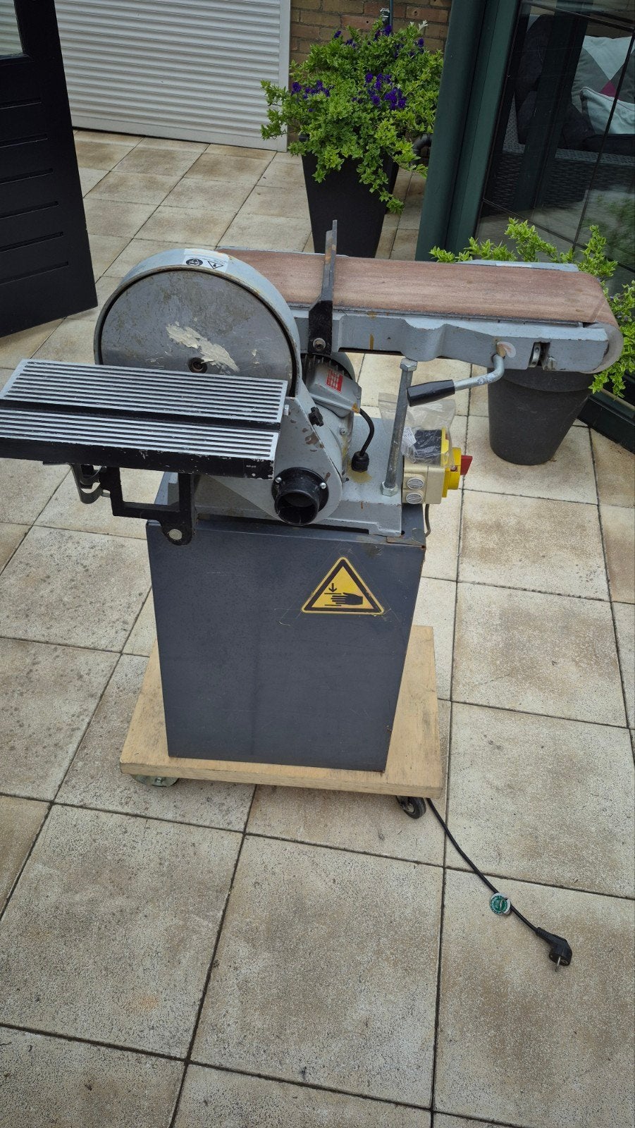 Band- en schijfschuurmachine HUVEMA HU 150, Ophalen, Gebruikt, Minder dan 600 watt, Bandschuurmachine