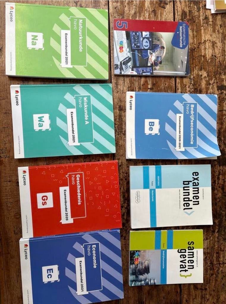 Diverse Lyceo examenbundels havo (2020, 2021), Boeken, Ophalen, Gelezen, HAVO, Wiskunde A