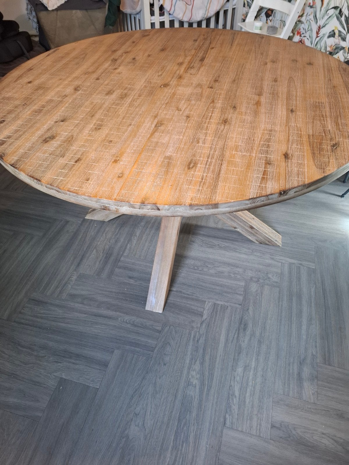 Nieuwe eethoektafel, Huis en Inrichting, Tafels | Eettafels, Ophalen, 100 tot 150 cm, Rond, Nieuw