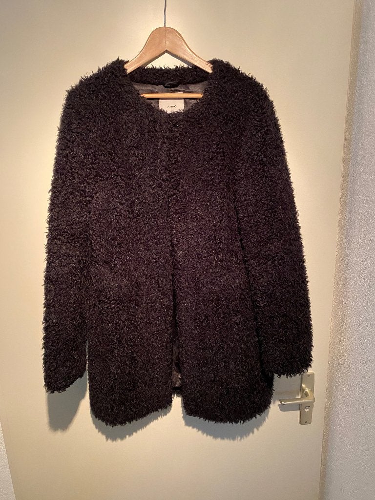 Pinko Tag Teddy Jas - Zwart/Bruin, Kleding | Dames, Maat 38/40 (M), Pinko Tag, Zwart, Ophalen of Verzenden